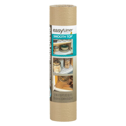 Smooth Top Easyliner Brand Shelf Liner - Taupe, 12 In. X 10 Ft.