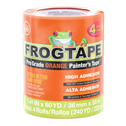 Frogtape Pro Grade Orange PainterS Tape  Orange, 4 Pk, 1.41 In. X 60 Yd.