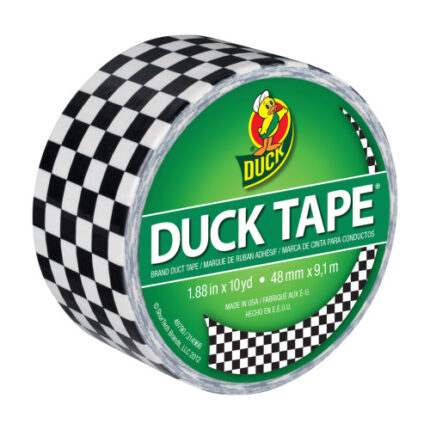 ^ Printed Duck Tape Brand Duct Tape - Checker, 1.88 In. X 10 Yd.