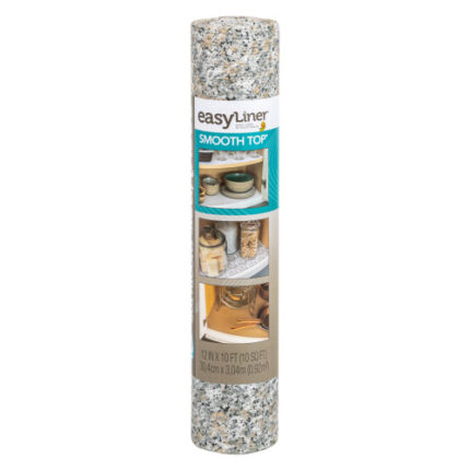 Smooth Top Easyliner Brand Shelf Liner - Grey Granite, 12 In. X 10 Ft.