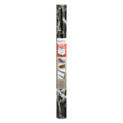 Easyliner Removeable Adhesive Shelf Liner - Black Marble, 20 In. X 15 Ft.