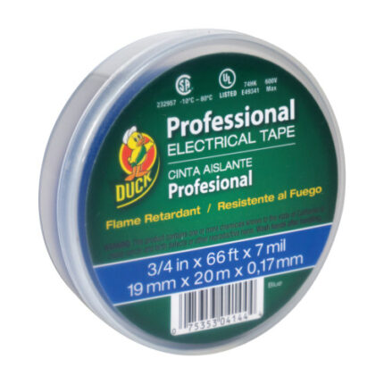 Duck Brand Professional Electrical Tape Canister Pack - Blue, .75 In. X 66 Ft. X 7 Mil.