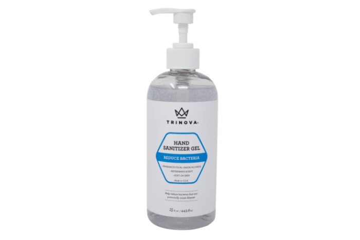 12/15oz TRINOVA SCENTED GEL W/ Pump Boston Round - Image 1