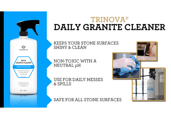 24/18oz TRINOVA GRANITE CLEANR WITH WHITE TOWEL - Image 4