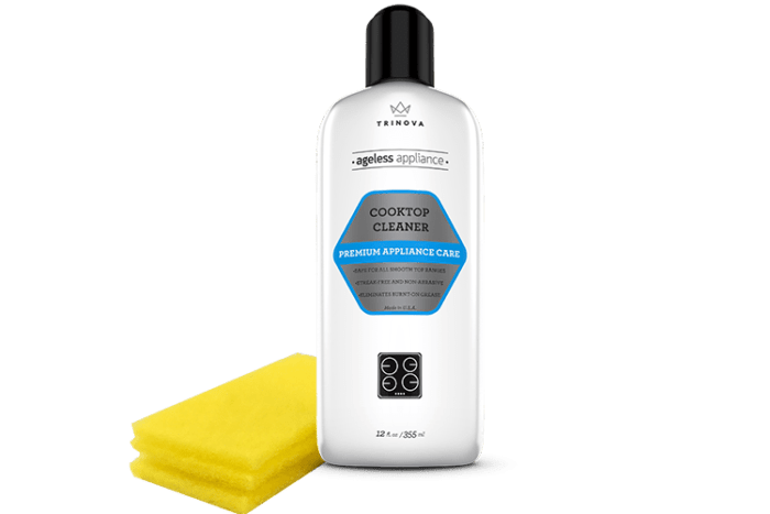 6/12oz TRINVA COOKTP CLN & PAD Cooktop Cleaner with 3 Pads - Image 1