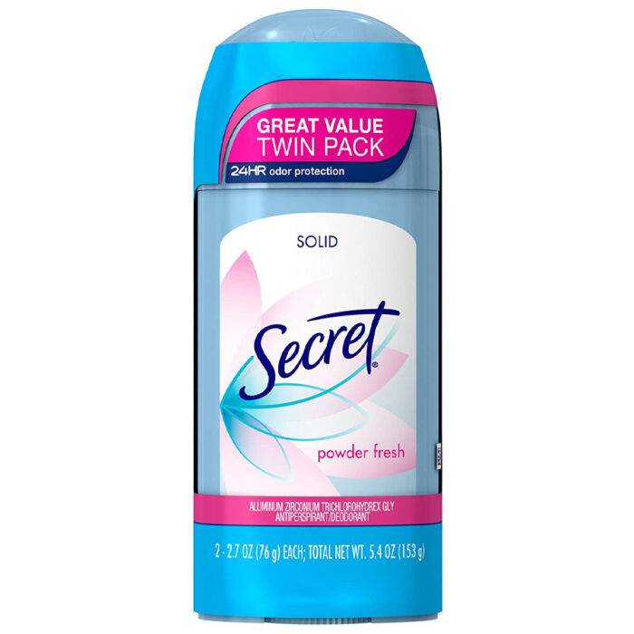 SECRET DEODORANT STICK 2.7 OZ 2PK POWDER FRESH - Image 1