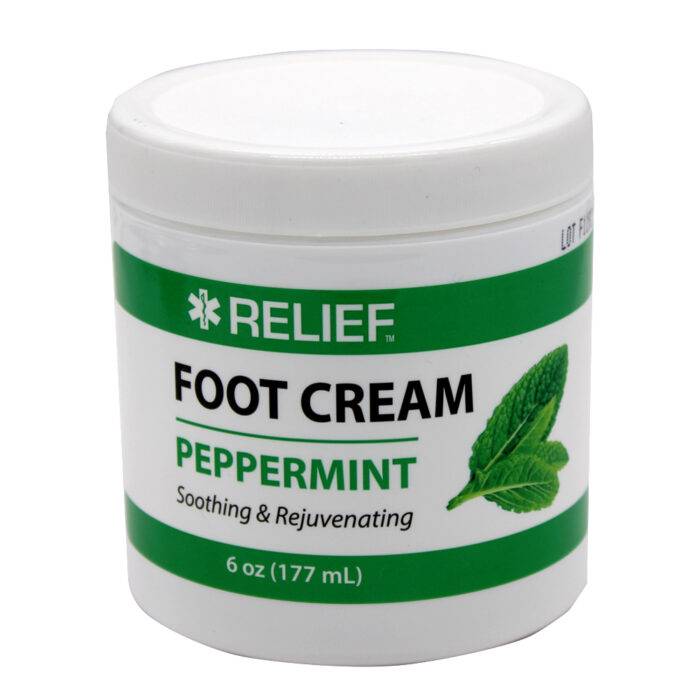 RELIEF FOOT CREAM 6 OZ PEPPERMINT - Image 1