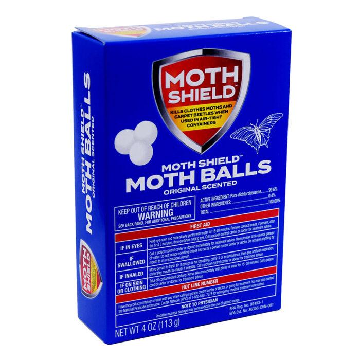MOTH SHIELD MOTH BALLS 4 OZ ORIGINAL - Image 1