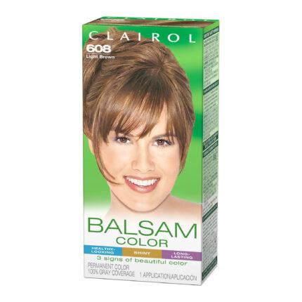CLAIROL BALSAM HAIR COLOR 1CT LIGHT BROWN #608