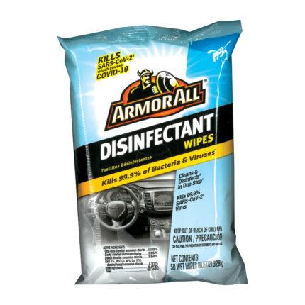ARMOR ALL DISINFECTANT WIPES 50CT
