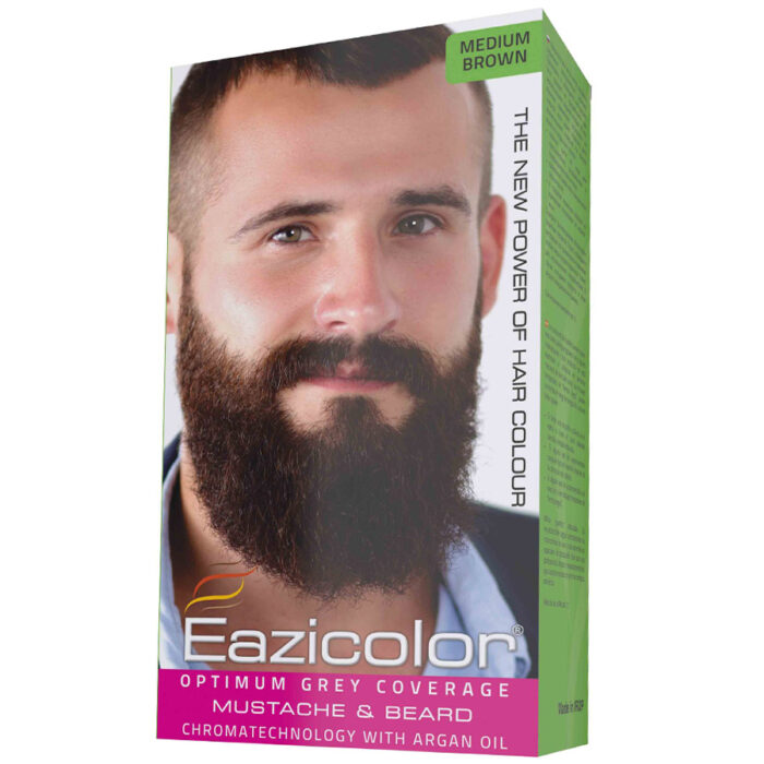 PBS-EAZICOLOR HAIR COLOR 35 ML MEDIUM BROWN MUSTACHE & BEARD - Image 1