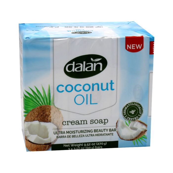 Dalan Bar Soap 3.17 Oz 3 Pk Coconut Oil - Image 1