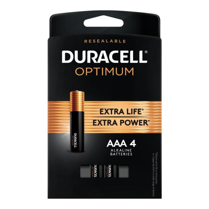 DURACELL OPTIMIM BATTERIES AAA4 - Image 1
