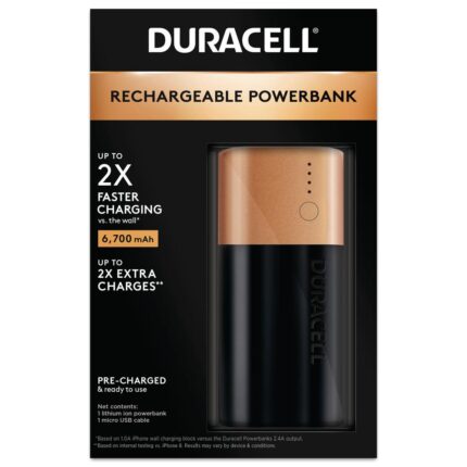 DURACELL POWER BANK 1PK 2 DAY 6700mAh