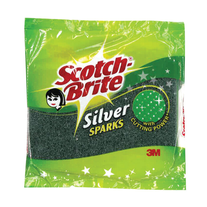 SCOTCH BRITE SCOURING PADS 1PK SILVER - Image 1