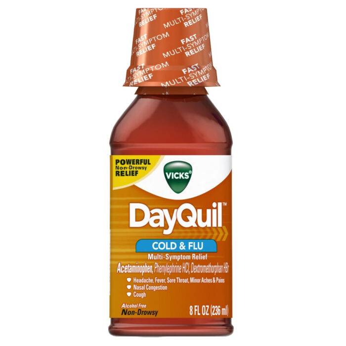 Dayquil Cold & Flu 8 Oz Original - Image 1