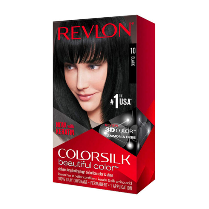 COLOR SILK HAIR COLOR 1PK #10 BLACK - Image 1
