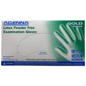 GLOVE EXAM LATEX P/F MEDIUM
