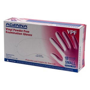 GLOVE EXAM VINYL P/F SMALL