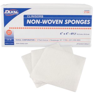 GAUZE SPONGE NON-WOVEN 4X4 4PL