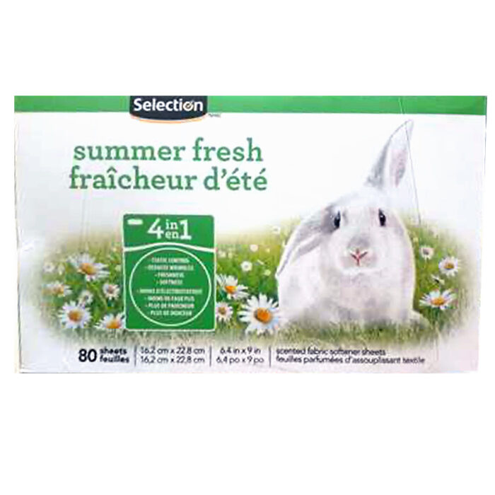 SELECTION FABRIC SOFTNER 80CT SUMMER FRESH - Image 1