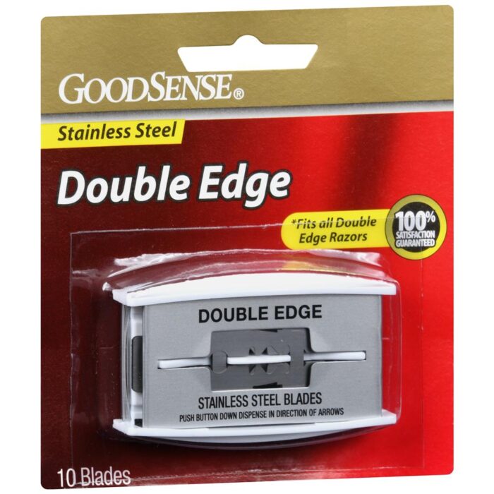 Goodsense Double Edge Stainless Steel Blades 10 Ct - Image 1