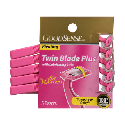 Goodsense Twin Blade Plus W/ Lubricating Strip For Women 5 Ct