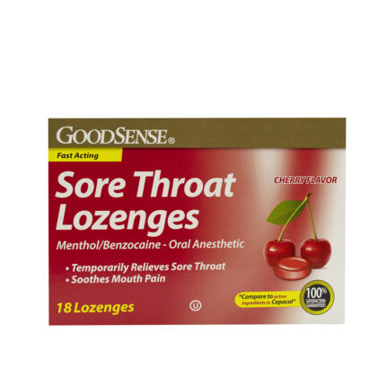 Goodsense Sore Throat Lozenges Cherry 18 Ct - Relaunching May 2023