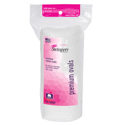 SwisspeRS Premium Cotton Ovals Large 50 Ct