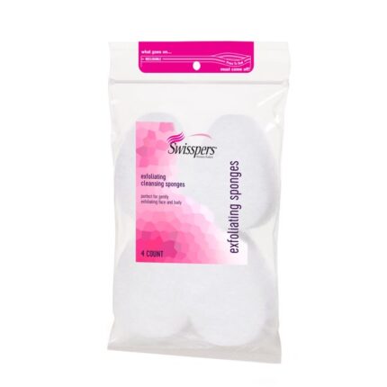 SwisspeRS Premium Exfoliating Teardrop Sponge 4 Ct