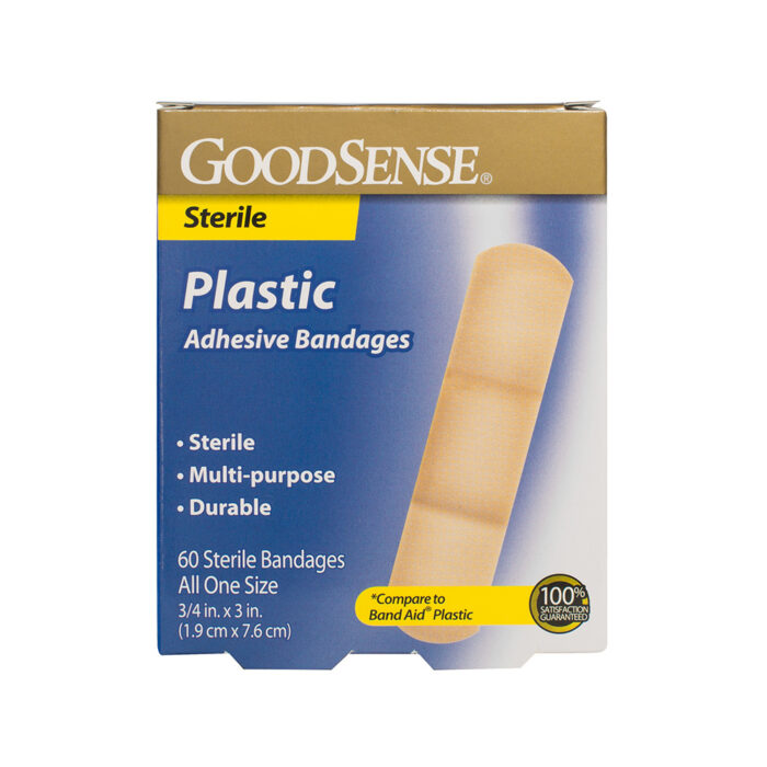 Goodsense Plastic Adhesive (3/4" X 3") 60 Ct - Image 1