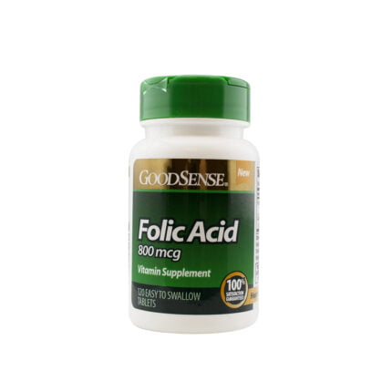 Goodsense Folic Acid 800 Mcg Easy To Swallow Tablets 120 Ct