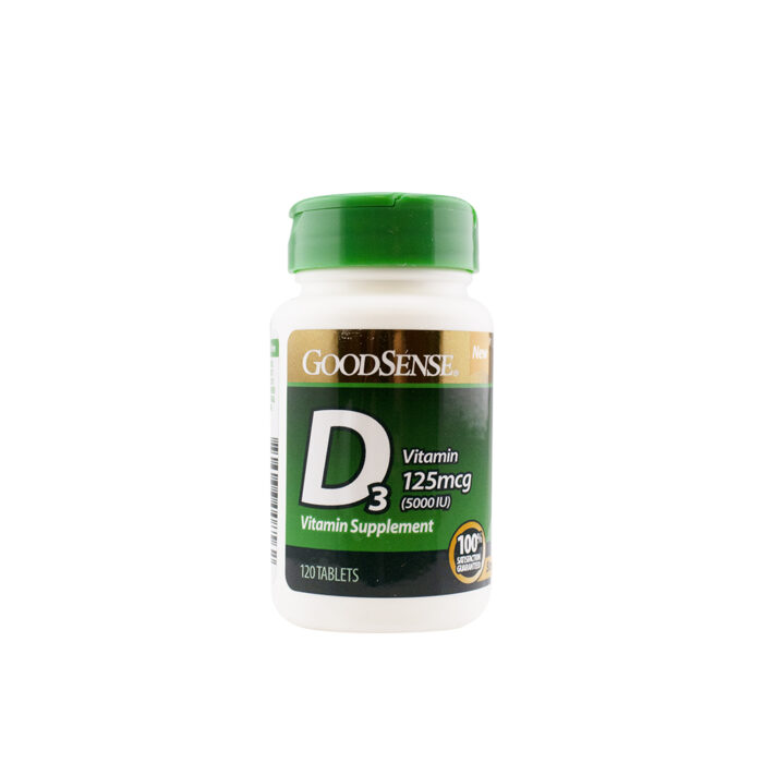 Goodsense D3 Vitamin 125 Mcg (5000 Iu) Tablets 120 Ct - Image 1