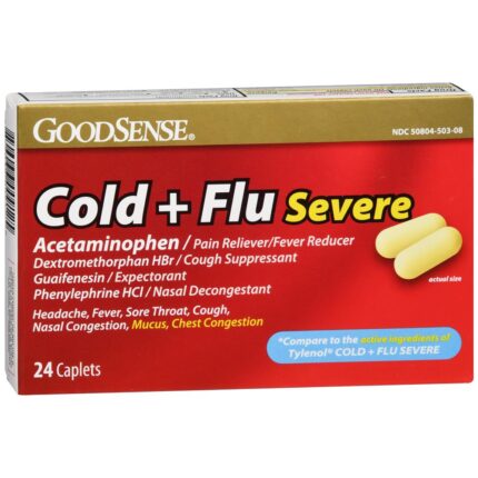 Goodsense Cold + Flu Sev Cplt 24 Ct