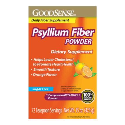 Goodsense Natural Psyllium Fiber Pwdr Sugar Free Orange 72 Tsp 15 Oz