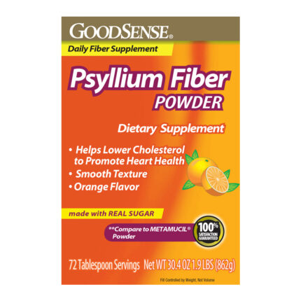 Goodsense Natural Psyllium Fiber Powder Orange 72Tbs 30.4Oz