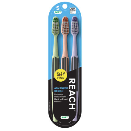 Reach Toothbrush Advanced Design Buy 2 Get 1 Free Soft 3 Ct