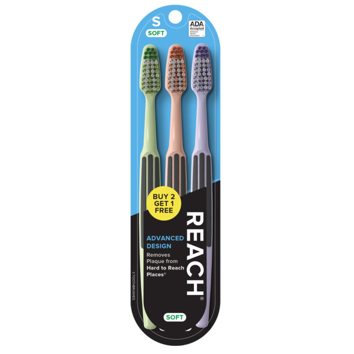 Reach Toothbrush Advanced Design Buy 2 Get 1 Free Soft 3 Ct - Image 1