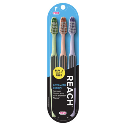 Reach Toothbrush Advanced Design Buy 2 Get 1 Free Firm 3 Ct