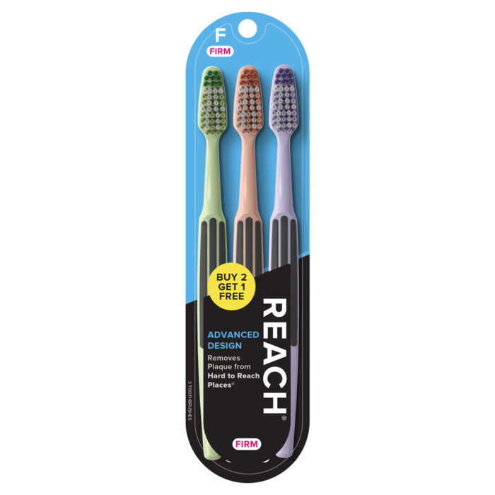 Reach Toothbrush Advanced Design Buy 2 Get 1 Free Firm 3 Ct - Image 1