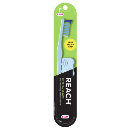 Reach Toothbrush Crystal Clean W/Free Brush Cap Firm 1 Ct