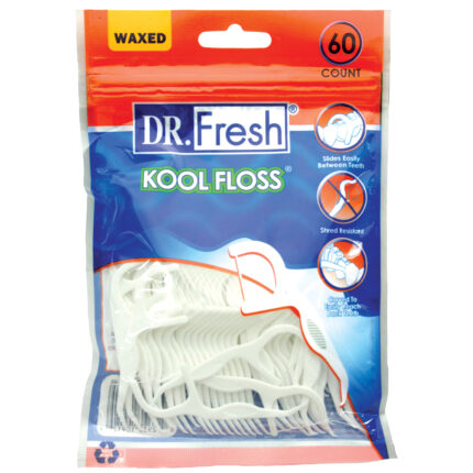 Dr. Fresh Kool Floss Picks Waxed 60 Ct