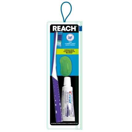 Reach Travel Kit Ultraclean Toothbrush/Cap/Crest 3D White Toothpaste/Pouch 1 Ct