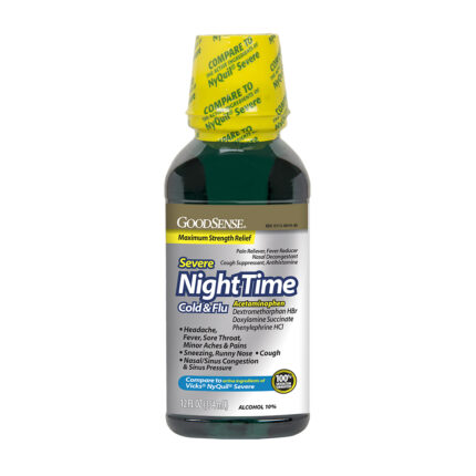 Goodsense Nighttime Severe Cold & Flu Max Strength 12 Oz