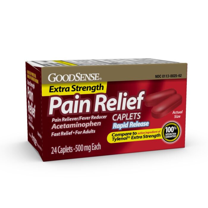 Goodsense Pain Relief XS 500 Mg Rapid Release Caplets 24 Ct - Image 1