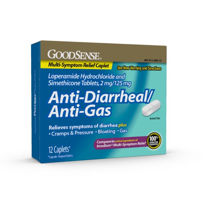 Goodsense Loperamide Hci 2 Mg Simethicone 125 Mg Anti-Diar/Anti-Gas Cplt 12 Ct - Image 1