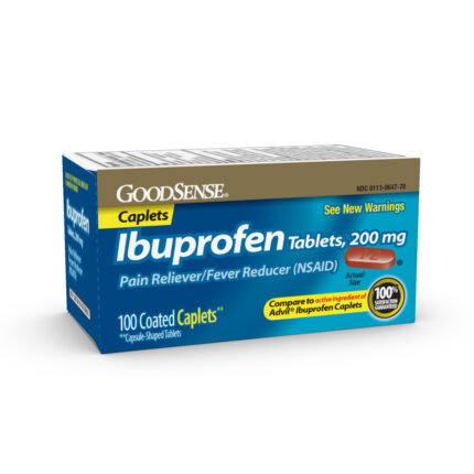 Goodsense Ibuprofen 200 Mg Coated Caplets 100 Ct