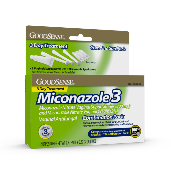 Goodsense Miconazole 3 Combo W/ Disposable ApplicatoRS + 0.32 Oz Tube - Image 1