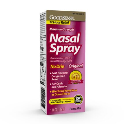 Goodsense Nasal Spray No Drip 12-Hour Pump Mist 1 Oz