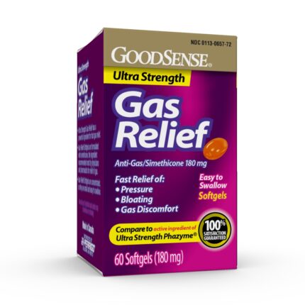 Goodsense Gas Relief Us Simethicone 180 Mg Softgels 60 Ct